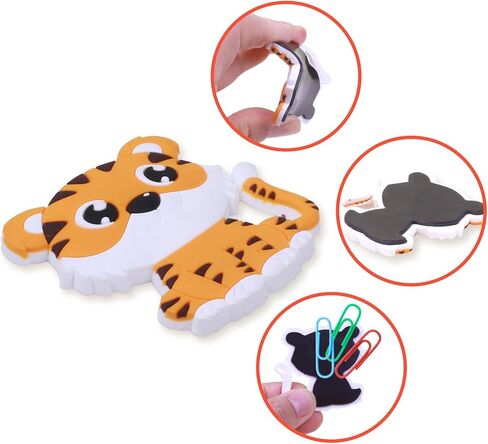 SUPINEEDO Fridge Magnet for Toddlers, Rubber Cute Animal Magnets for Baby,Refrigerator Magnets for Toddlers Educational Learning Toy Gift Whiteboard in Kuwait