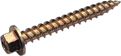 1-1/2" GutterTight 1/4" Drive High Head Zinc Plated Hidden Hanger Gutter Screws #10 (50 Pack) in Kuwait