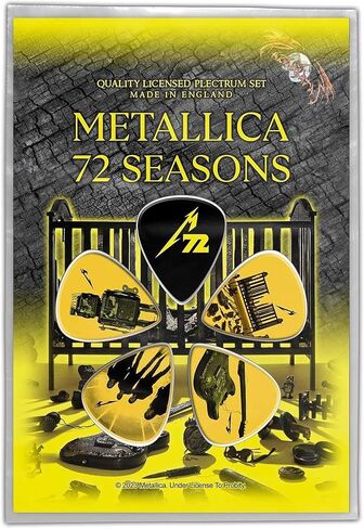 Metallica Guitar Picks 72 Seasons Official Black 5 Pack Plectrum in Saudi Arabia