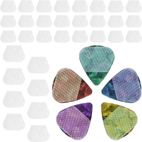 32 PCS غيتار اختيار منصات السيليكون القبضة ، اختيارات القيثارات غير المنزلق مع قبضة ، اختيارات القيثارات القابلة لإعادة الاستخدام لالحالات الغيتار الكهربائية (اختيارات غير متضمنة) in Saudi Arabia