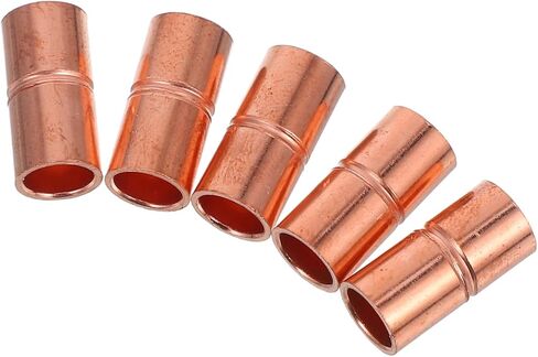ABOOFAN 5Pcs Copper Straight Coupling Welding Joint for Hvac Plumbing Id Quick Installation Reliable for Air Conditioning Refrigeration Systems in Saudi Arabia