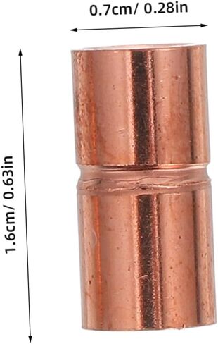 ABOOFAN 5Pcs Copper Straight Coupling Welding Joint for Hvac Plumbing Id Quick Installation Reliable for Air Conditioning Refrigeration Systems in Saudi Arabia