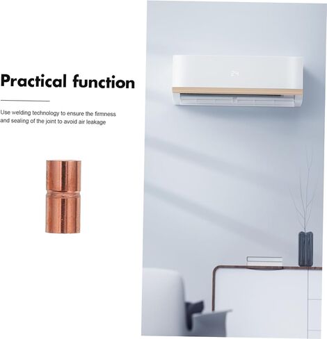 ABOOFAN 5Pcs Copper Straight Coupling Welding Joint for Hvac Plumbing Id Quick Installation Reliable for Air Conditioning Refrigeration Systems in Saudi Arabia