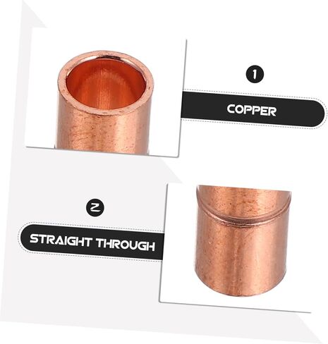 ABOOFAN 5Pcs Copper Straight Coupling Welding Joint for Hvac Plumbing Id Quick Installation Reliable for Air Conditioning Refrigeration Systems in Saudi Arabia