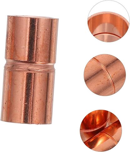 ABOOFAN 5Pcs Copper Straight Coupling Welding Joint for Hvac Plumbing Id Quick Installation Reliable for Air Conditioning Refrigeration Systems in Saudi Arabia