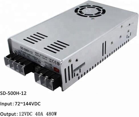SD-500H-12 500W 72~144V DC to 12V DC 40A 480W DC-DC Converter Enclosed Type Switching Power Supply in Kuwait