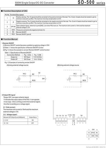 SD-500H-12 500W 72~144V DC to 12V DC 40A 480W DC-DC Converter Enclosed Type Switching Power Supply in Kuwait