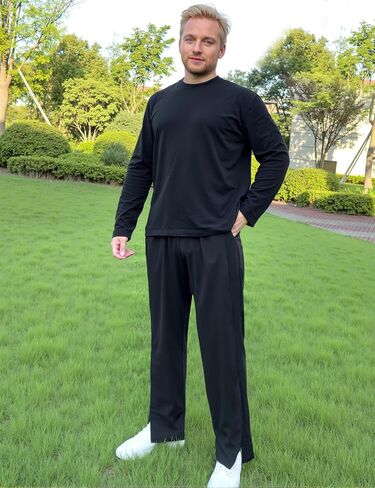 Men's Post Surgery Pants Open Bottom Easy Side Tear Away Pants for Men Sweatpants Loose Fit Post Surgery Pant with Pockets in Kuwait