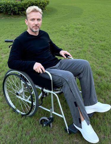 Men's Post Surgery Pants Open Bottom Easy Side Tear Away Pants for Men Sweatpants Loose Fit Post Surgery Pant with Pockets in Saudi Arabia
