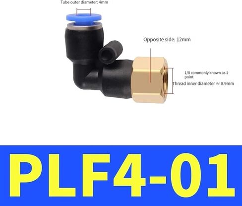 10pcs plf pneumatic pettings thread thread 1/8 1/4 3/8 1/2 خرطوم OD 4/6/8/0/10/12 مم أنبوب موصل كوع الهواء في التركيبات (PLF8-01) in Kuwait