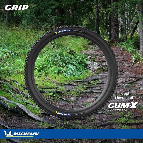 Michelin Wild AM2 Competition Mountain Bike Tyre ، 27.5 "أو 29" ، 2.4 "أو 2.6" ، قابلة للطي ، جاهز للأنبوب ، مركب صمغ-X ، غلاف الجاذبية ، الأسود in Kuwait