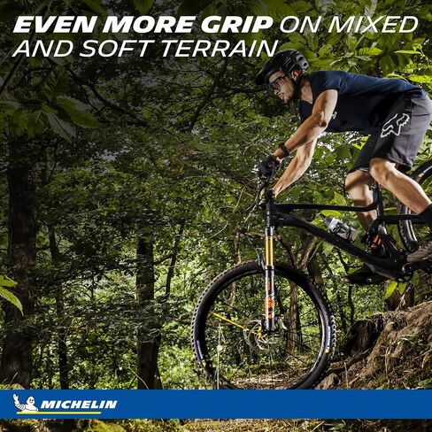Michelin Wild AM2 Competition Mountain Bike Tyre ، 27.5 "أو 29" ، 2.4 "أو 2.6" ، قابلة للطي ، جاهز للأنبوب ، مركب صمغ-X ، غلاف الجاذبية ، الأسود in Kuwait