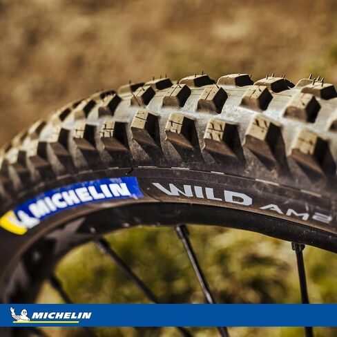 Michelin Wild AM2 Competition Mountain Bike Tyre ، 27.5 "أو 29" ، 2.4 "أو 2.6" ، قابلة للطي ، جاهز للأنبوب ، مركب صمغ-X ، غلاف الجاذبية ، الأسود in Kuwait