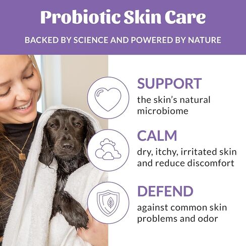 SKOUT'S HONOR: Probiotic Pet Shampoo & Conditioner - 2-in-1 with Avocado Oil - Cleans and Conditions Fur, Supports Pet’s Natural Defenses, PH-Balanced, Sulfate-Free - Lavender - 16 oz. in Saudi Arabia