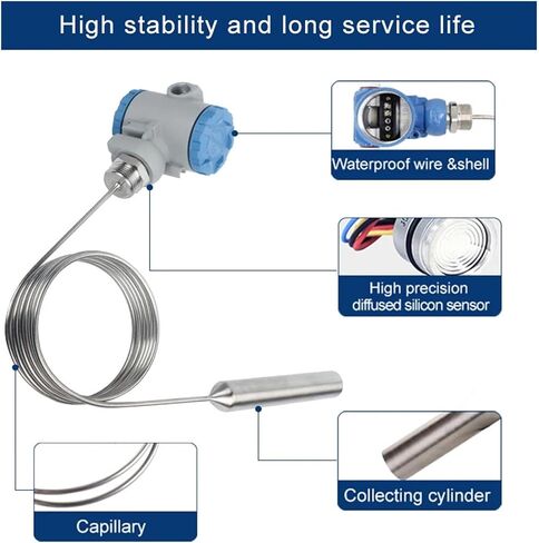 QDY60B Rs485 Output High Temperature Hydrostatic Diesel Fuel Tank Level Sensor Submersible Liquid Level Transmitter(1m Range Rs485) in Saudi Arabia