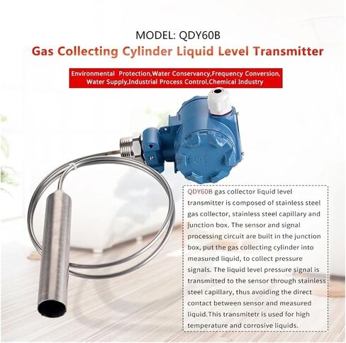 Water Level Sensor High Temperature Diesel Oil Pressure Transmitter 4-20mA 0-10V Liquid Fluid Meter(2mrange 5mcable,RS485Output) in Saudi Arabia