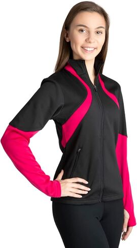 Womens Flow Warm-Up Jacket with ThumbHoles and Full Zipper in Kuwait