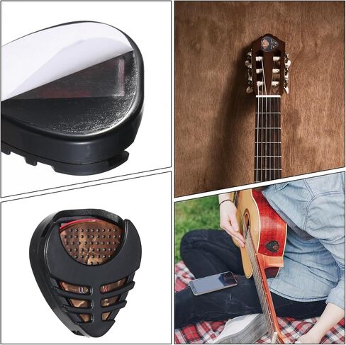 24 Pack Non-slip Guitar Picks, 0.46 0.71 0.96mm Thin Medium Heavy Thickness Variety Colorful Celluloid Plectrums with Picks Holder and Organizer Storage Case for Electric Acoustic Bass Ukulele in Saudi Arabia