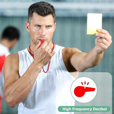 50 Pack Plastic Whistles for Coaches, 120db Loud Crisp Sound Sports Whistles Bulk with Lanyard, for Lifeguard Survival Emergency Safety Training Football Soccer Gym Outdoor Activities - Red in Saudi Arabia
