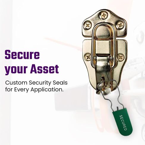 Plastic Padlock Security Seals - Corrosion-Resistant, Eco-Friendly, U.S. Customs Approved (100-Pack, Red) in Saudi Arabia