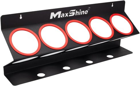 Maxshine Universal تفاصيل حامل زجاجة رذاذ - تفاصيل الهاتف المحمول ومرآب السيارات ، يحمل 5 رشاشات (16/32 أوقية) مع 4 ثقوب صغيرة ، تصميم خفيف الوزن ، تصاعد الجدار السهل (بدون شعار) in Saudi Arabia