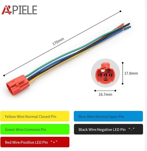 apilee 16mm دفع زر التبديل إغلاق 12 فولت على قذيفة من الألومنيوم مع LED ، غطاء مستدير عالي المقاومة للماء لثقب التثبيت 0.63 بوصة مع قابس سلك سلك (قذيفة سوداء/أبيض) in Kuwait