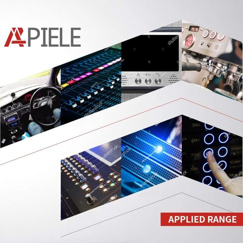apilee 16mm دفع زر التبديل إغلاق 12 فولت على قذيفة من الألومنيوم مع LED ، غطاء مستدير عالي المقاومة للماء لثقب التثبيت 0.63 بوصة مع قابس سلك سلك (قذيفة سوداء/أبيض) in Kuwait