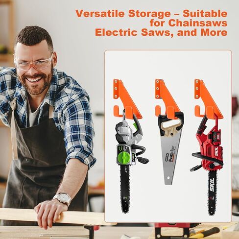 Weedeater Hanger, Heavy Duty Weed Eater Rack Waterproof Garage Organization Trimmer Rack, Garage Storage Tool Organizer for Grass Trimmer, Garden Tools in Kuwait