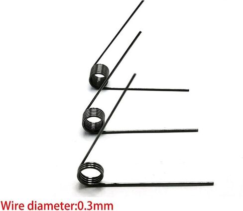 ربيع الالتواء الصغيرة على شكل V ، 10pcs V-spring ، 0.3 توتر قطره سلك صغير ربيع الالتواء ، ربيع دبوس الشعر ، 180/120/90/60 درجة ربيع التواء الالتواء ، (الحجم: 3 لفات 90 درجة ، النمط: 4.5mm_0. in Saudi Arabia