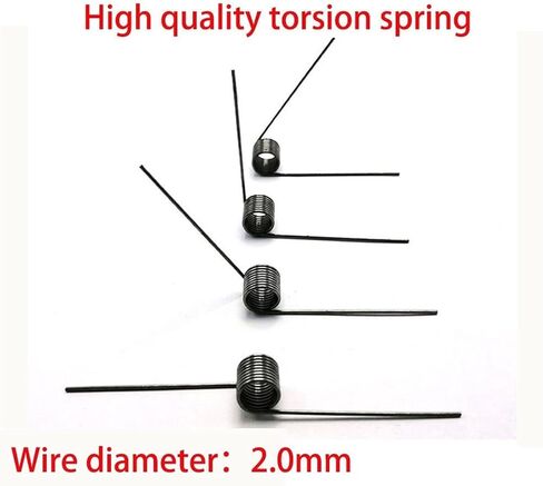 V-Shape Small Torsion Spring, V-Spring, 2.0 Wire Diameter Torsion Small Torsion Spring, Hairpin Spring, 180/120/90/60 Degree Torsion Torsion Spring, 10pcs ( Size : 6 laps 180 Degrees , Style : 12MM_2. in Saudi Arabia