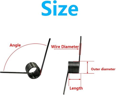 ربيع الالتواء الصغيرة على شكل V ، 10pcs على شكل حرف V حلزوني قطر سلك الربيع 2 مم زاوية حلبة حلبة 60 90 120 180 درجة (الحجم: 6 مم 180Degrees ، النمط: 10mm_2mm) in Saudi Arabia