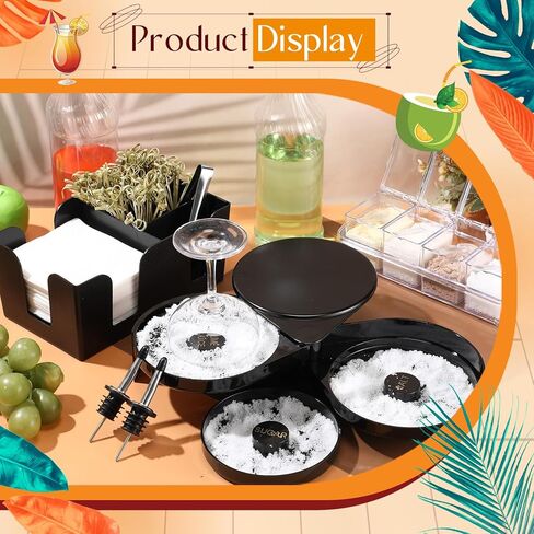 دندات 15 PCS بار ملحقات العلبة 32 أوقية البلاستيك زجاجات طويلة الرقبة مع سرعات الصبغات spouts كبسولات بار الزجاج RIMMER صينية البار البلاستيكية accsities store و dorp منظم للبار in Kuwait