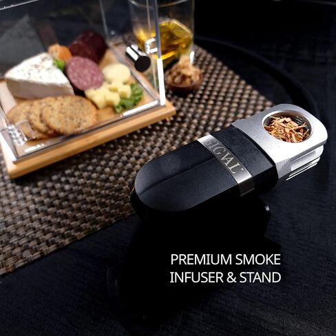 The Smoking Cube - Cocktail Smoker and Smoking Box Kit, Magnetically Removable Display Board, with Wood Chips in Saudi Arabia