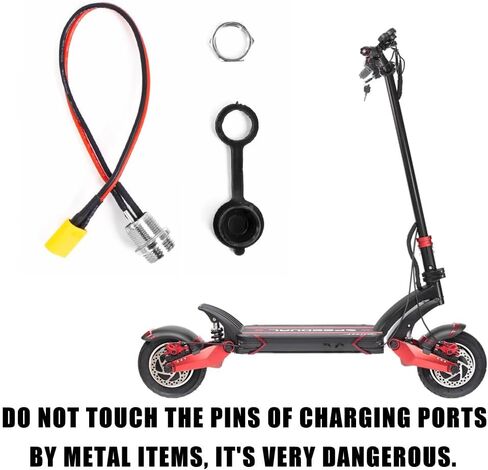 GX16 3 PINS شحن منفذ VSETT 8 8+ 9 9+ 10+ Zero 8 9 10 8x 10x 11x scooter scooter xt60 xt30 المقبس in Kuwait