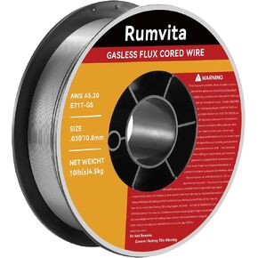 سلك اللحام الأساسي Flux Core .035 ، E71T-GS 035 "-سلك ميج الأساسي المتدفق ، بكرة بلاستيكية قوية 10 رطل مع سلك لحام منخفض in Kuwait