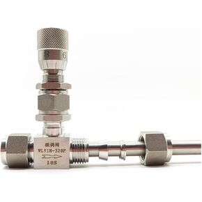 Double Ferrule Micro regulating Valve 6mm 8mm 10mm Stainless Steel Micrometering Needle Valve with Scale(0.25 Inch) in Kuwait