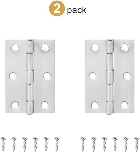 Stainless Steel Hinge 270 Degree Folding 2Pcs(Silver 63.2mm 2pcs) in Saudi Arabia