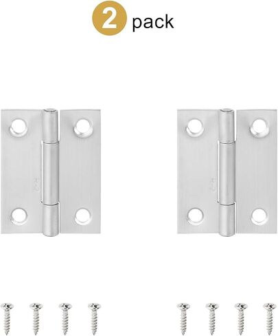 Stainless Steel Hinge 270 Degree Folding 2Pcs(Silver 63.2mm 2pcs) in Saudi Arabia