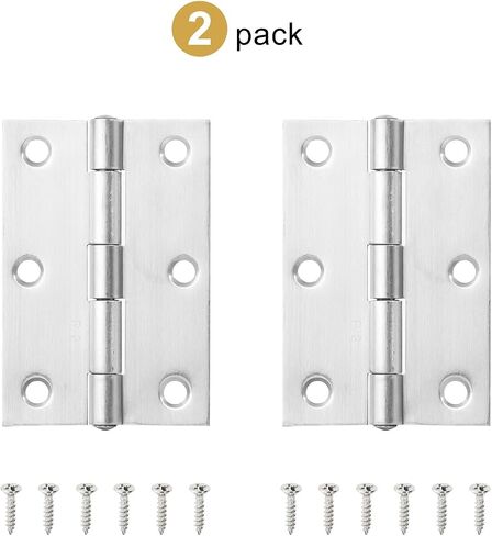Stainless Steel Hinge 270 Degree Folding 2Pcs(Silver 63.2mm 2pcs) in Saudi Arabia