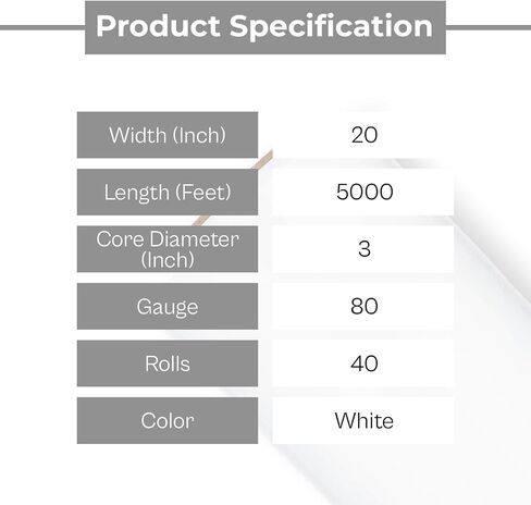 آلة PSBM Machine Red Stretch Wrap ، حزمة واحدة ، 20 بوصة × 5000 قدم ، مقياس 80 in Saudi Arabia