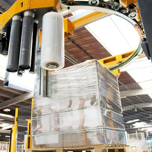 آلة PSBM Machine Red Stretch Wrap ، حزمة واحدة ، 20 بوصة × 5000 قدم ، مقياس 80 in Saudi Arabia