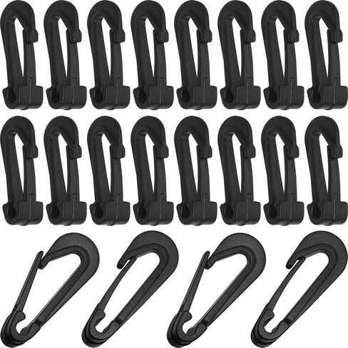 Car Trunk Mesh Pocket Hooks Multi وظيفية مفتوحة البلاستيك علامة 5 ملم رأس واحد المفاجئة قفازات التخييم مرنة مضادة in Saudi Arabia