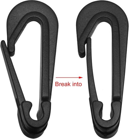 Car Trunk Mesh Pocket Hooks Multi وظيفية مفتوحة البلاستيك علامة 5 ملم رأس واحد المفاجئة قفازات التخييم مرنة مضادة in Saudi Arabia