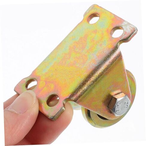 GLEAVI 3pcs Heavy-Duty V-Type Track Pulley System Steel Single Pulley Wheel for Lifting and Moving Cords for DIY Projects and Garage Use in Kuwait