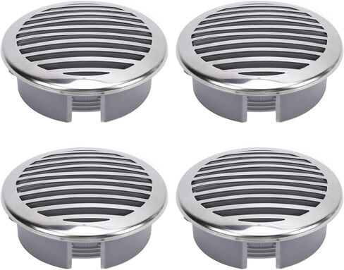 4pcs 4in boats غطاء تنفيس تدفق الهواء ، 316 ABS من الفولاذ المقاوم للصدأ ABS غطاء تنفيس شواية شواية عالية ، مخرج الهواء البحري تعزيز التهوية ليرفيس اليخوت ، القوارب in Saudi Arabia