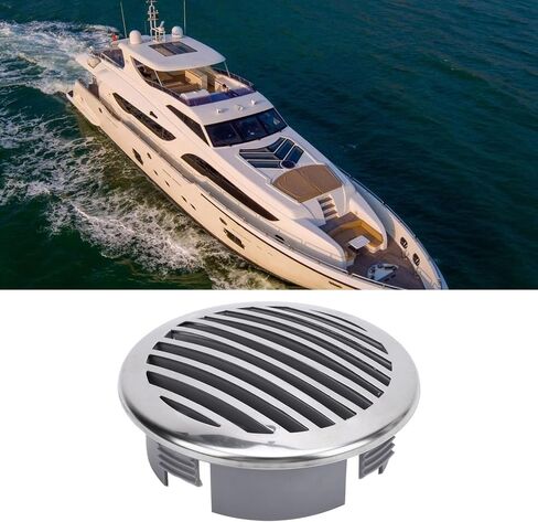 4pcs 4in boats غطاء تنفيس تدفق الهواء ، 316 ABS من الفولاذ المقاوم للصدأ ABS غطاء تنفيس شواية شواية عالية ، مخرج الهواء البحري تعزيز التهوية ليرفيس اليخوت ، القوارب in Saudi Arabia