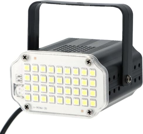 Qwork Halloween White LED Light Light ، 36 LED Super Bright ، وأنماط فلاش تفعيل و Auto Auto ، و 2 PCS ، وإسكان الألومنيوم ، مثالي للحفلات الداخلية والخارجية in Saudi Arabia