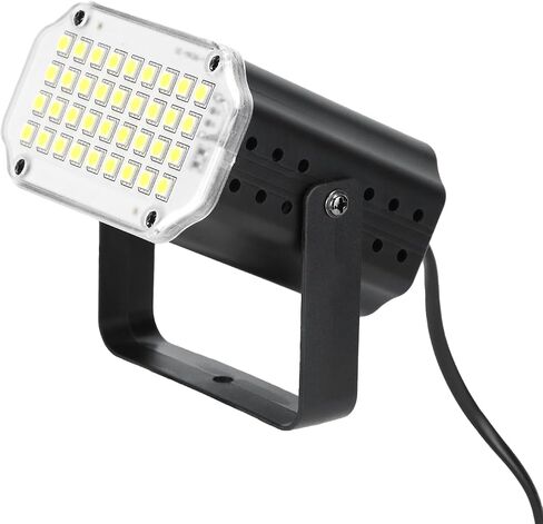 Qwork Halloween White LED Light Light ، 36 LED Super Bright ، وأنماط فلاش تفعيل و Auto Auto ، و 2 PCS ، وإسكان الألومنيوم ، مثالي للحفلات الداخلية والخارجية in Saudi Arabia