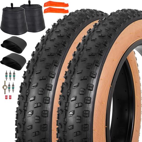 مجموعة من الإطارات والأنبوب 20x4.0 ، مجموعة إطارات قابلة للطي مقاومة للثقب ، مجموعة 102-406 متوافقة مع الدراجة الجبلية للدراجة الجبلية MTB MTB All-Terrain Directial Sideals Skin 33TPI in Kuwait