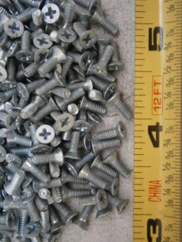 حزمة جديدة من المسمار المسمار #4-40 × 5/16 Phillips Flat Head Steel Labled Glated of 100 #4859 متعددة الأغراض مجموعة متنوعة شاملة للأجهزة Wnynenh04384 in Saudi Arabia